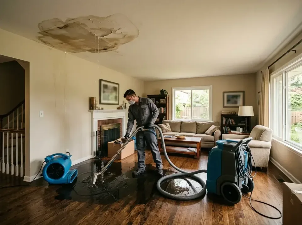 attic-pipe-burst-ceiling-drip-008 — frequently asked questions, Water Damage Restoration & Carpet Care in Havana, IL